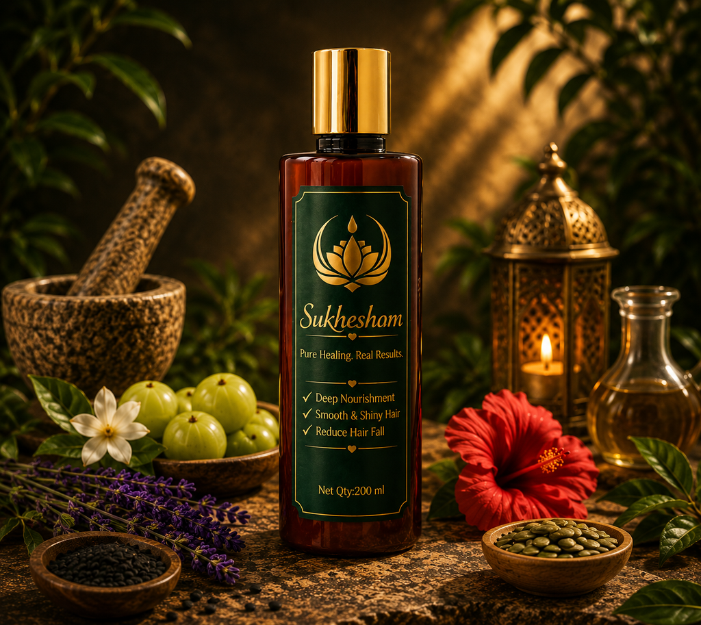 Sukheshom ayurvedic wellness oil 200ml